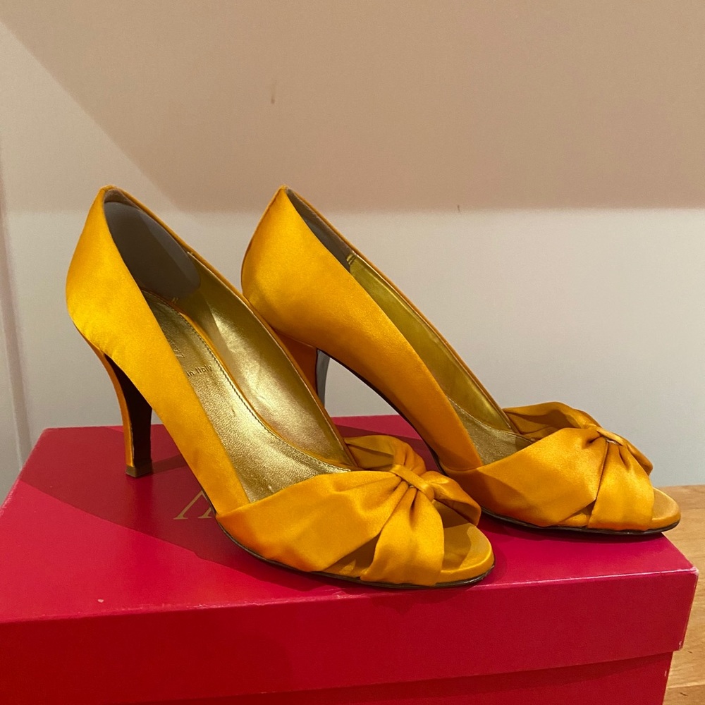 J. Crew Martina Satin Peep Toes